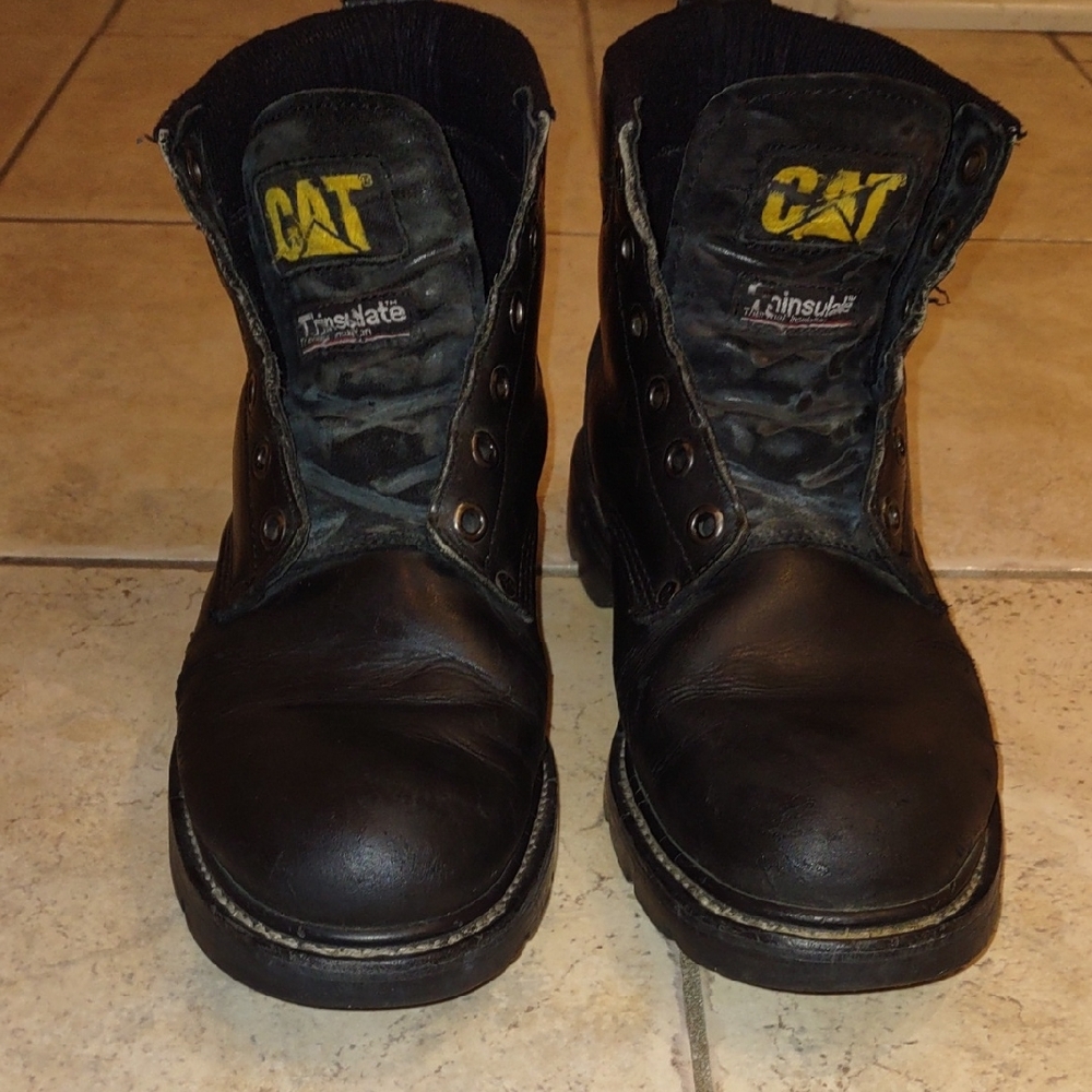 Caterpillar Black Leather Boots